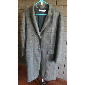 ASTR || brown plaid menswear coat